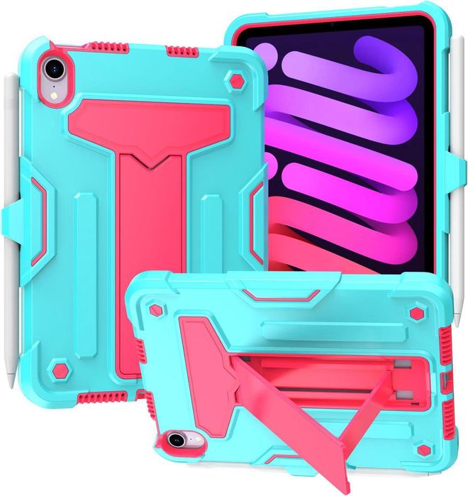 Etui do iPad Mini 6 8.3" z Podstawką i Miejscem na Rysik Miętowe
