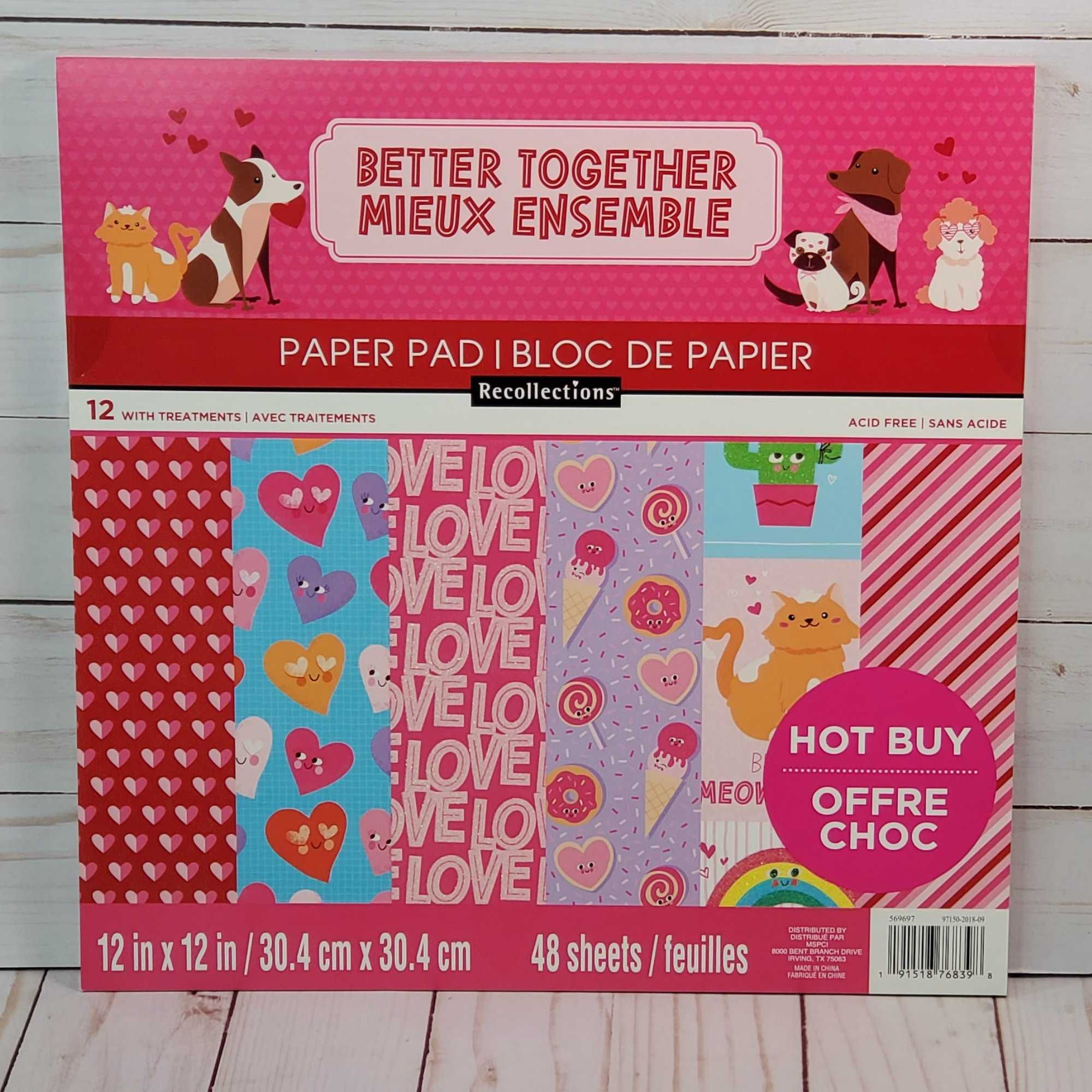 Bloco de Papel para Scrapbooking - Better Together