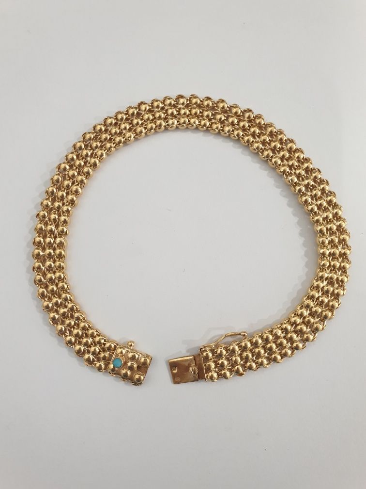 Pulseira ouro tapete