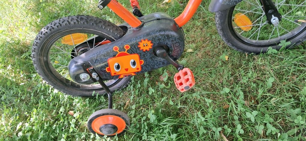 Btwin 14 cali rower rowerek pomarańczoway