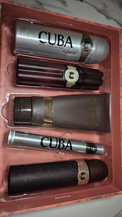 Подарунковий чоловічий парфумований набір Cuba Original Cuba Gold