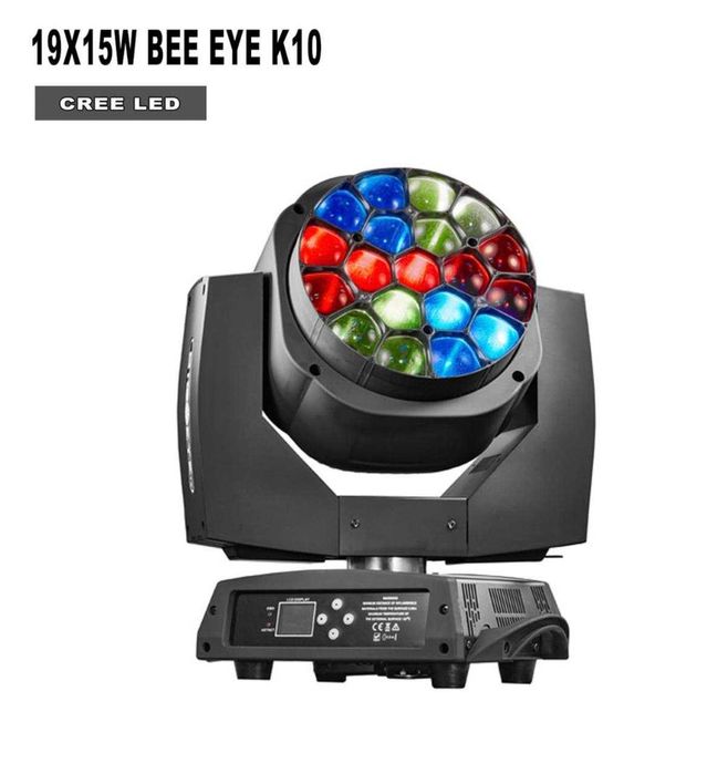 Супер Ціна .Потужний поворотний прожектор LED WASH 19x15WBEE EYE K10