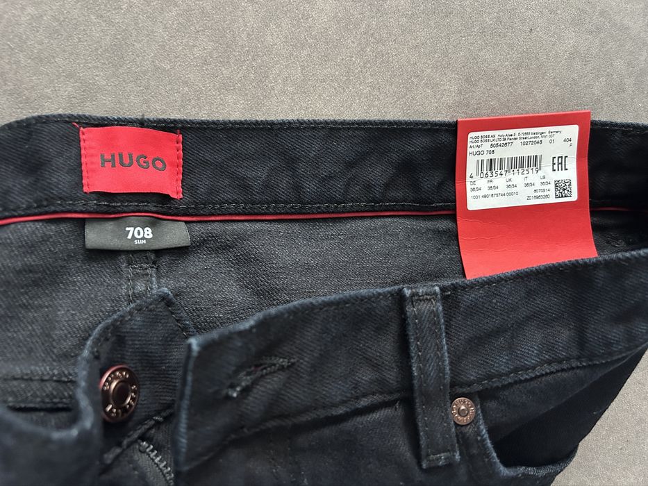 Чоловічі джинси темно сині HUGO SLIM 708 36/34