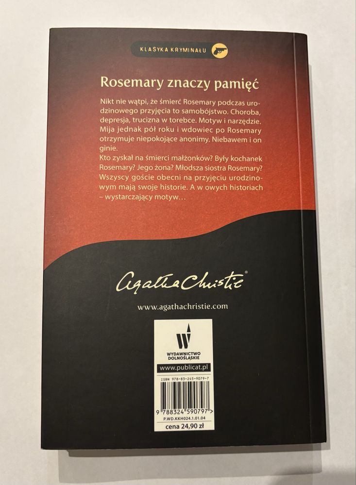 Agata Agatha Christie Rosemary znaczy pamięć