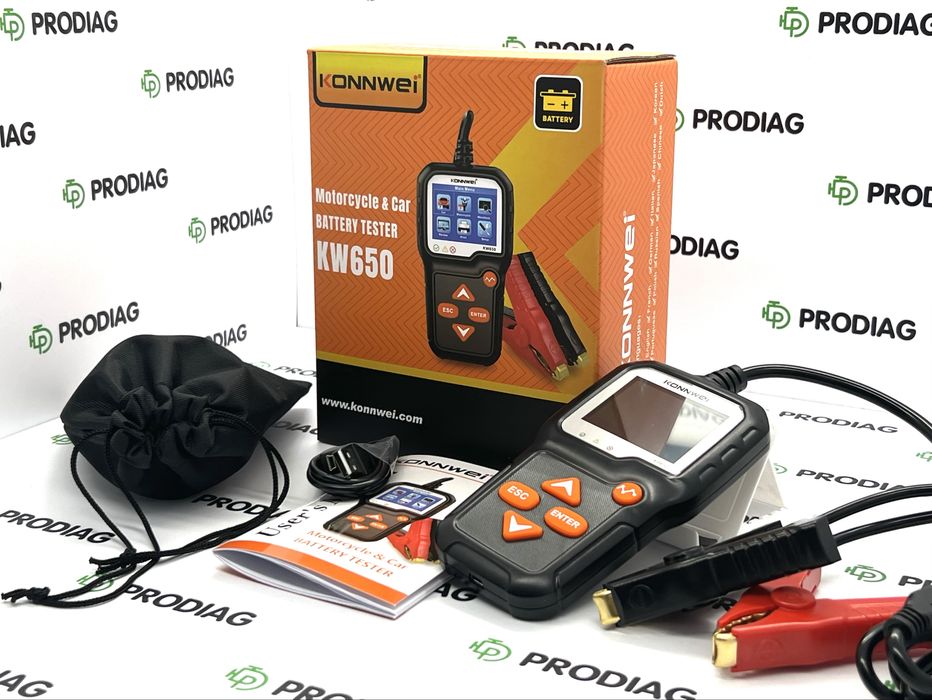 Konnwei KW650 - тестер АКБ, стартера та генератора (6-16V)