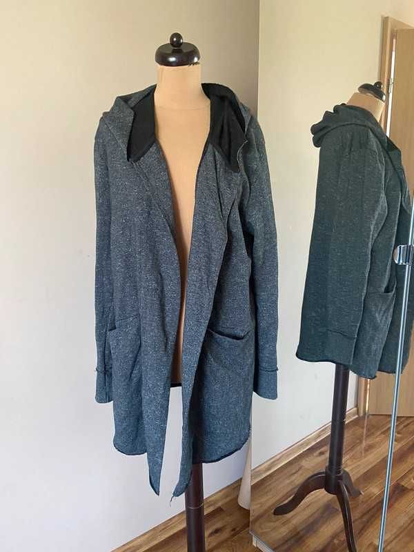 54 52 xxxl +size narzutka reserved oversize dres szary kurtka