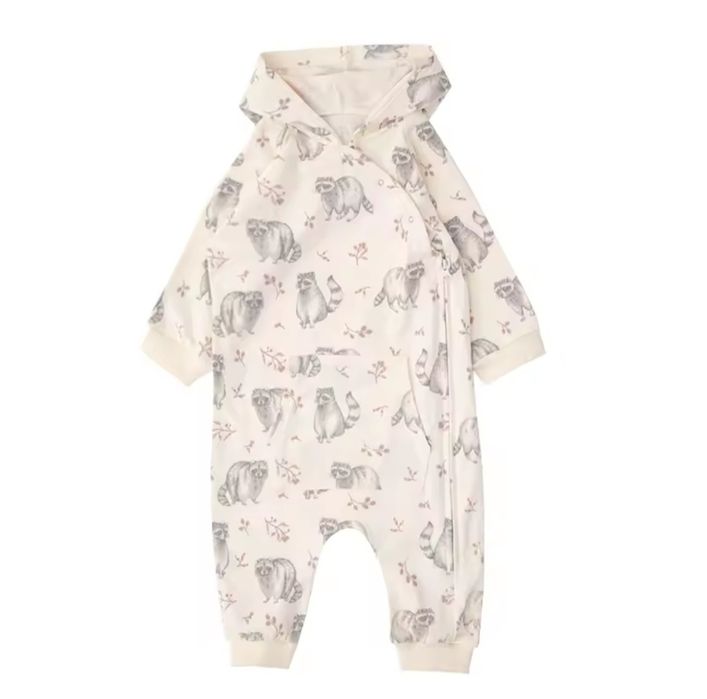 Бавовнянмй комбінезон з капюшоном