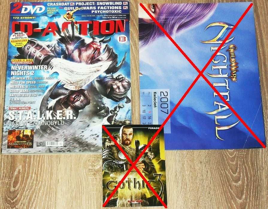 CD-ACTION Magazyny niekompletne z 2006 roku, płyty, plakaty, dodatki