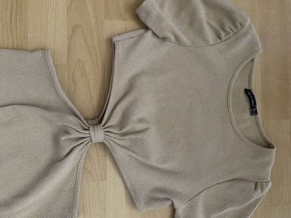 Sukienka prążek beżowa S/M