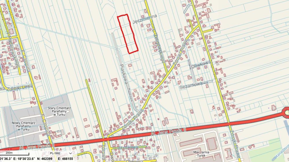 Działki w Turku, Zdrojki Prawe
