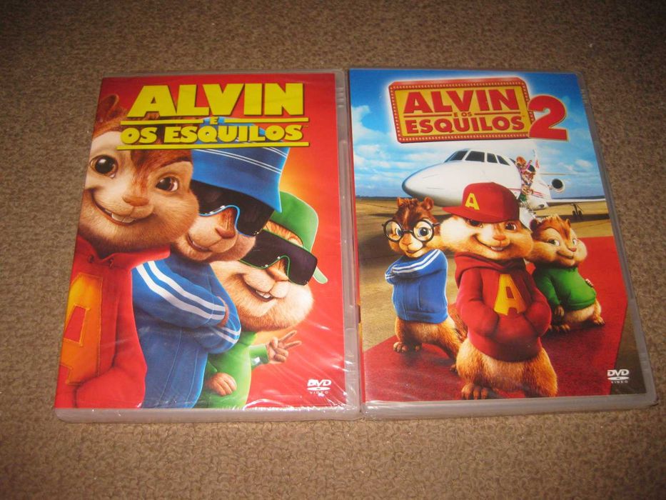 2 DVDs da Saga "Alvin e os Esquilos" Selados!