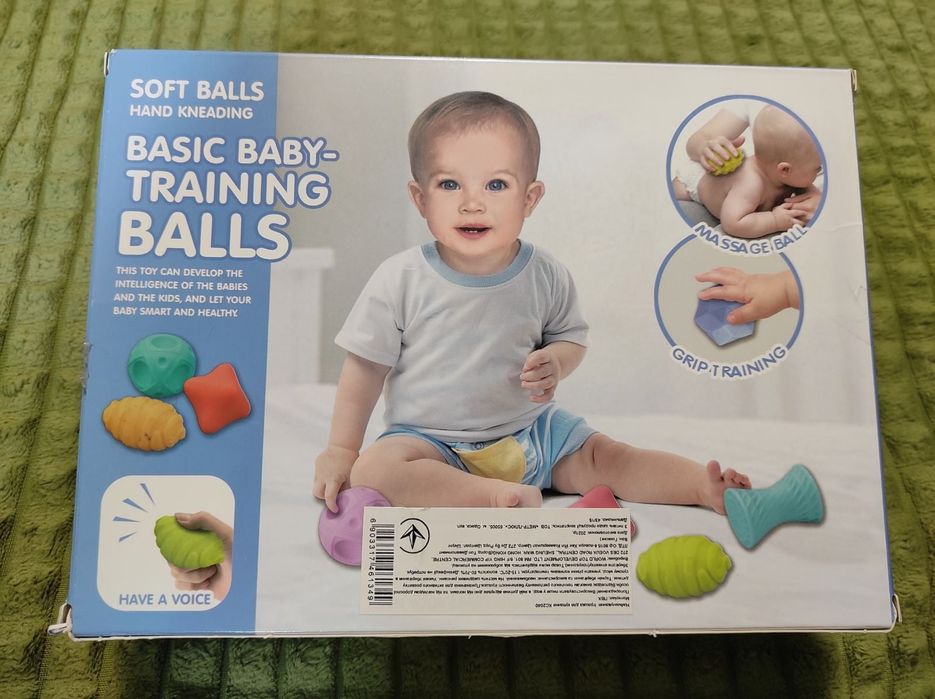 Набір тактильних іграшок сенсорні м'ячики для масажу купання