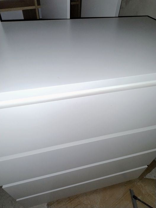 Biała komoda malm 4 szuflady IKEA