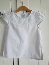 Koszulka dziewczęca biała MANGO r. 128 cm. 7/8 lat NOWA