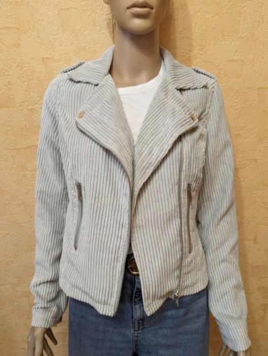 Куртка женская пиджак косуха вельветовая осень демисезонная