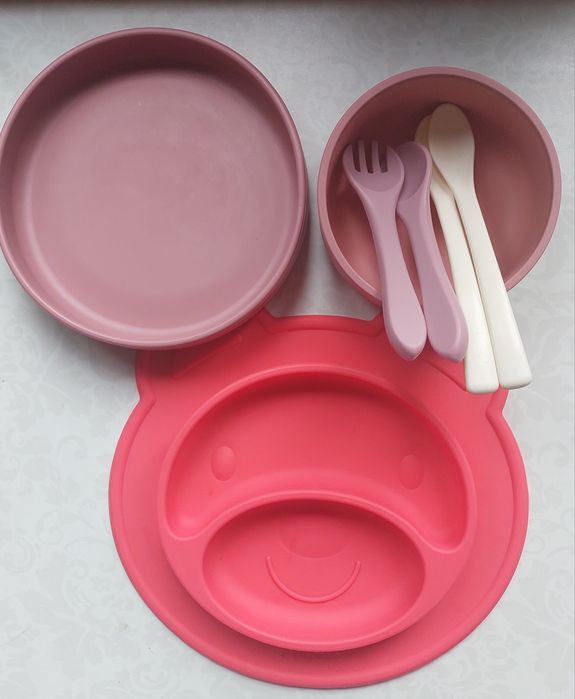 Zestaw talerzy silikonowych