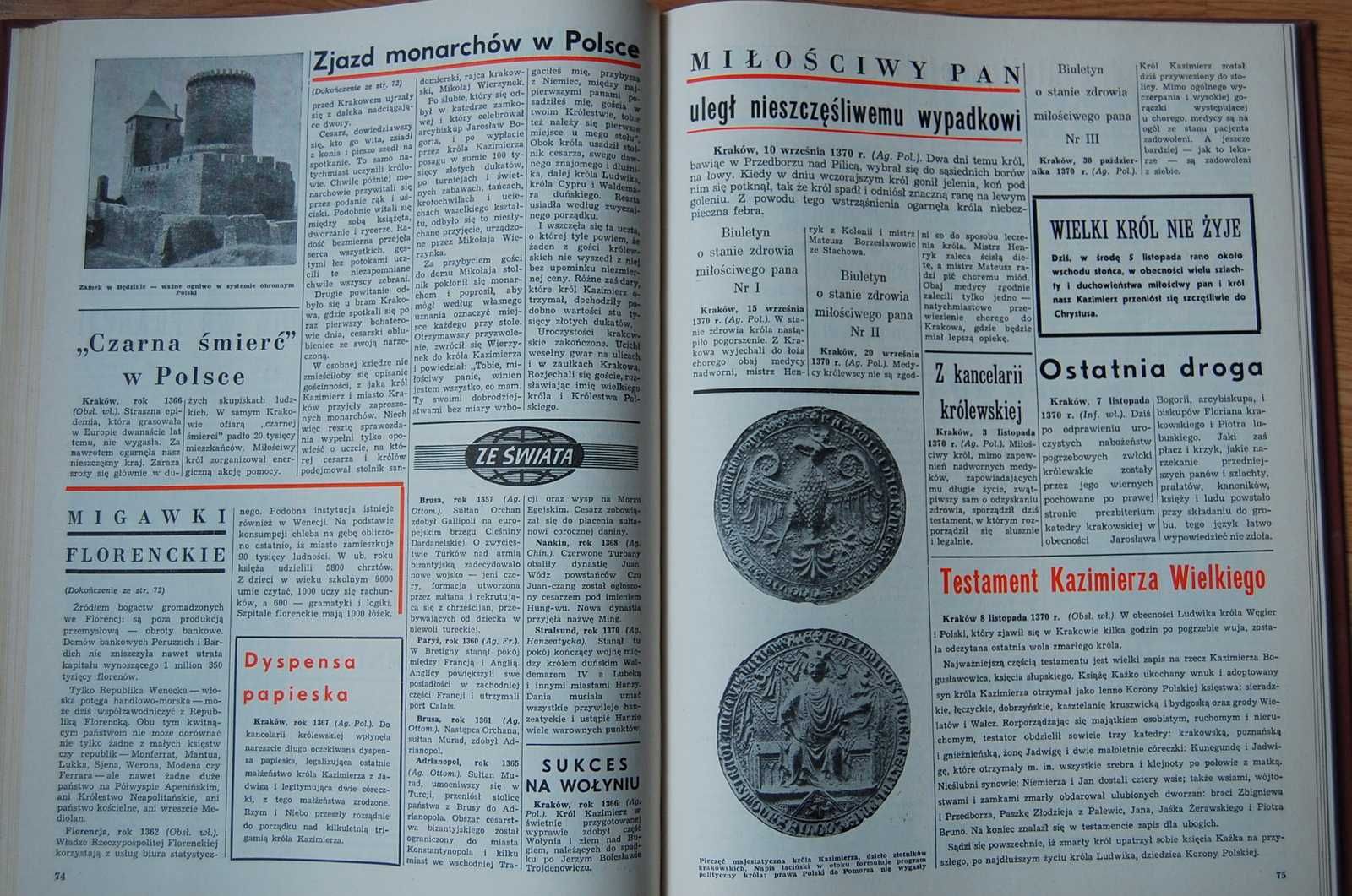 Książka "Gazeta Tysiąclecia" Mateusz Siuchniński. 1968 rok. MON.