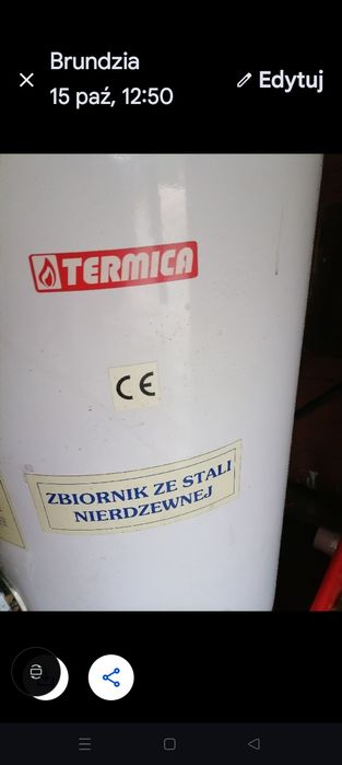 Gazowy podgrzewacz wody Termika 80l