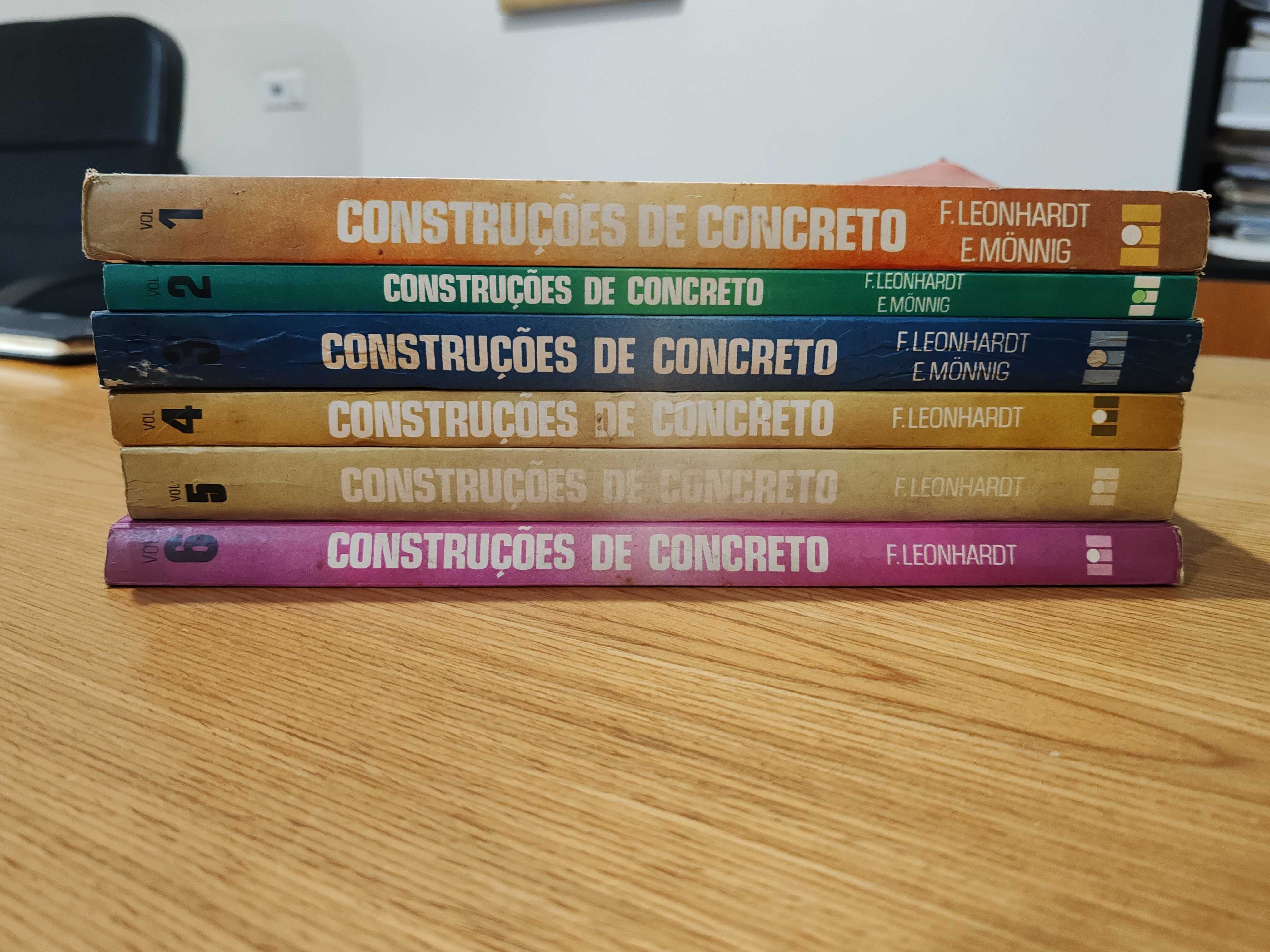 Coletânea 6 Vol. "Construções de Concreto" de F.Leonhardt & E. Monnig