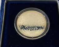 Medalha co fundadora da moeda única
