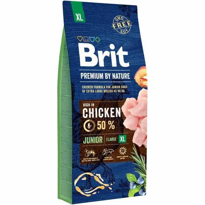 Сухий корм для цуценят Brit Premium Dog Junior XL 15 кг - курка