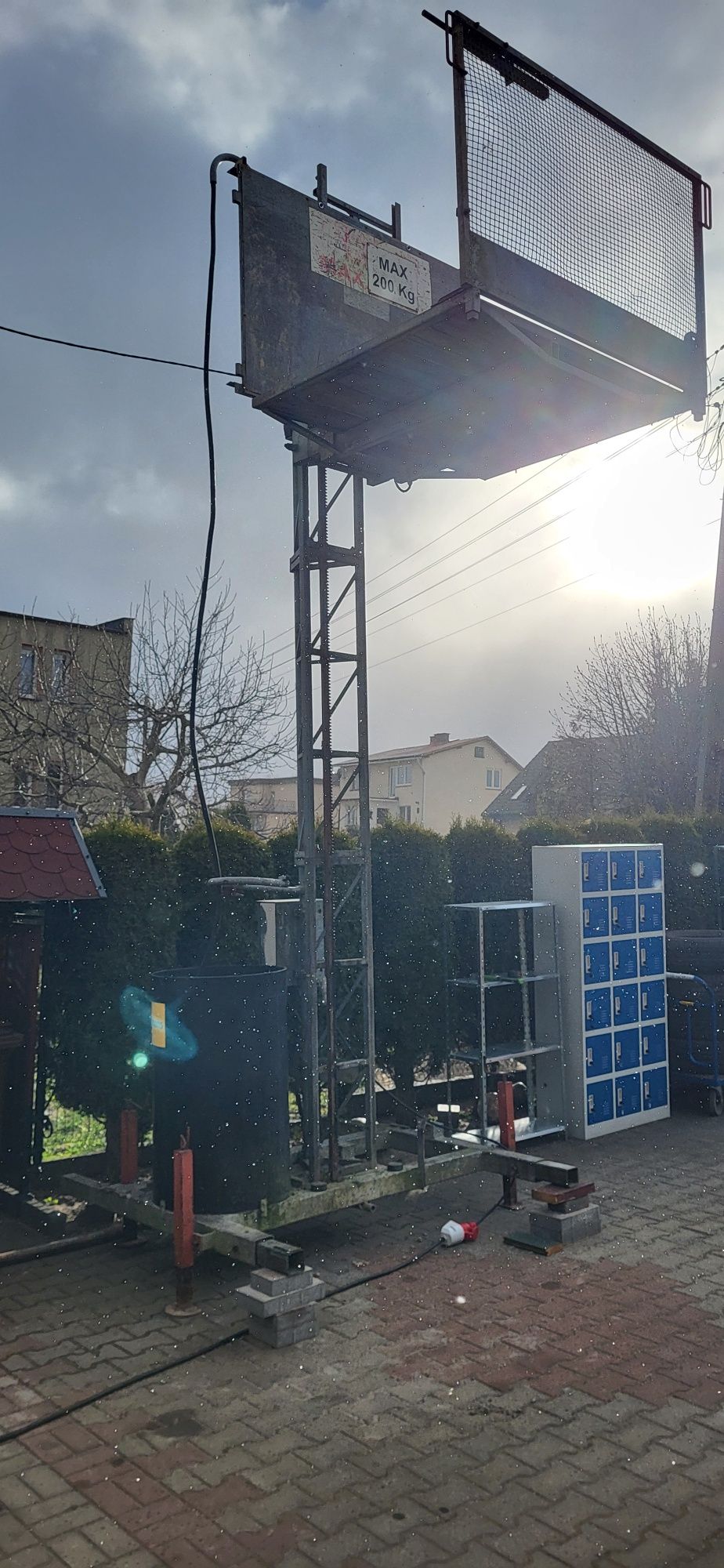 Winda budowlana platforma pionowa 14m wysokości 500kg udzwigu polecam