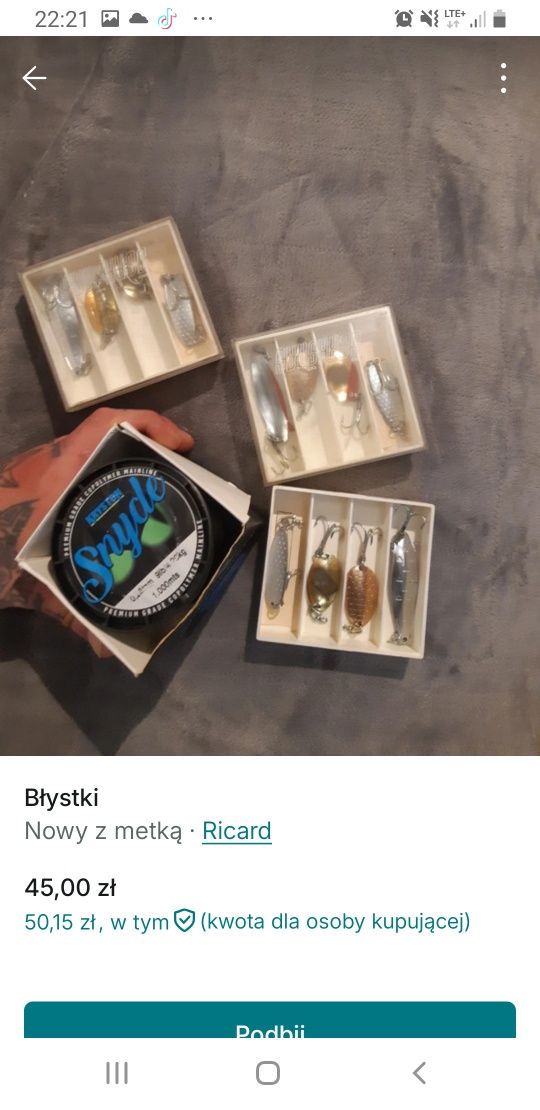 Błystki  nowe blachy