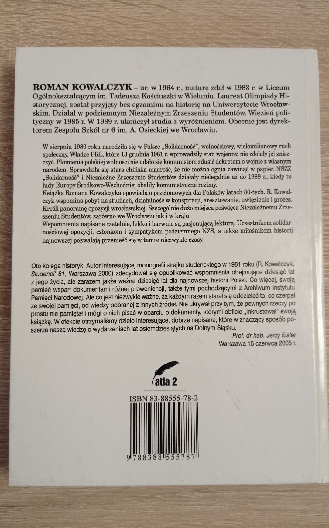 Książka Czas próby Wieluń-Wrocław R.Kowalczyk PRL