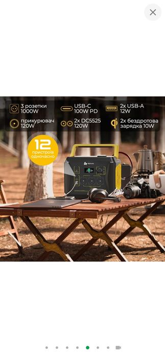 Зарядная станция Alphaess BlackBee 1000 / 1000 Вт / 1036 Вт⋅ч / Li-ion