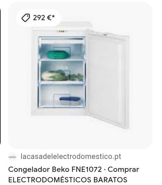 Beko Congelador 86cm altura