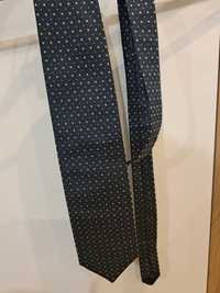 Włoski krawat granatowy.