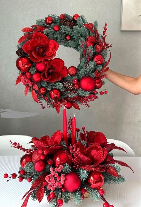 Новорічні  віночки,  декор