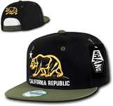 CI35 Czapka Prosty Daszek WHANG Bear CALIFORNIA REPUBLIC Snapback