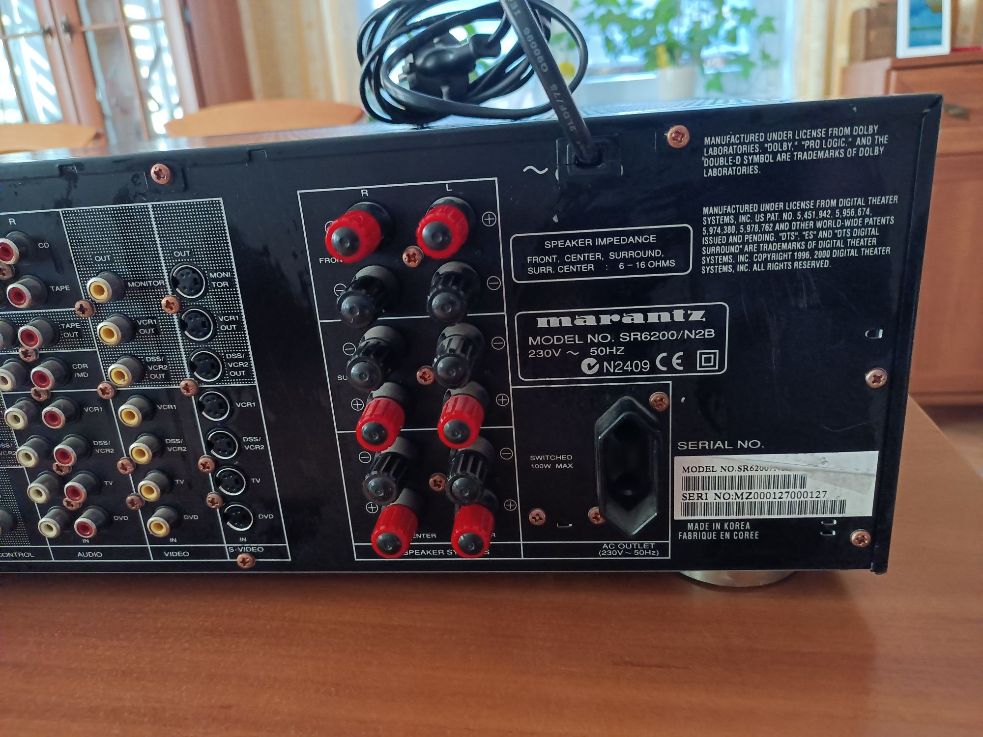 Amplituner Marantz SR 6200 5,1 z pilotem