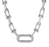 ланцюжок чокер кольє ожерєльє tiffany, pandora зі стразами, камінцями