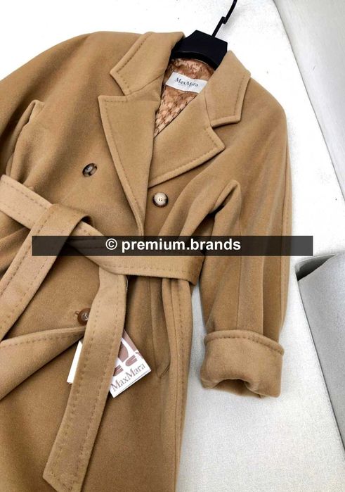 Płaszcz Max Mara 101801 Icon Coat wełna/kaszmir kolor Camel