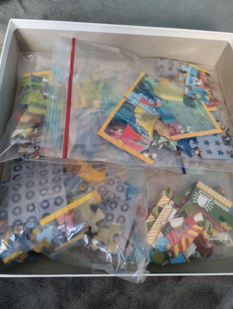 Puzzle strażak sam 3w1 plus gratis