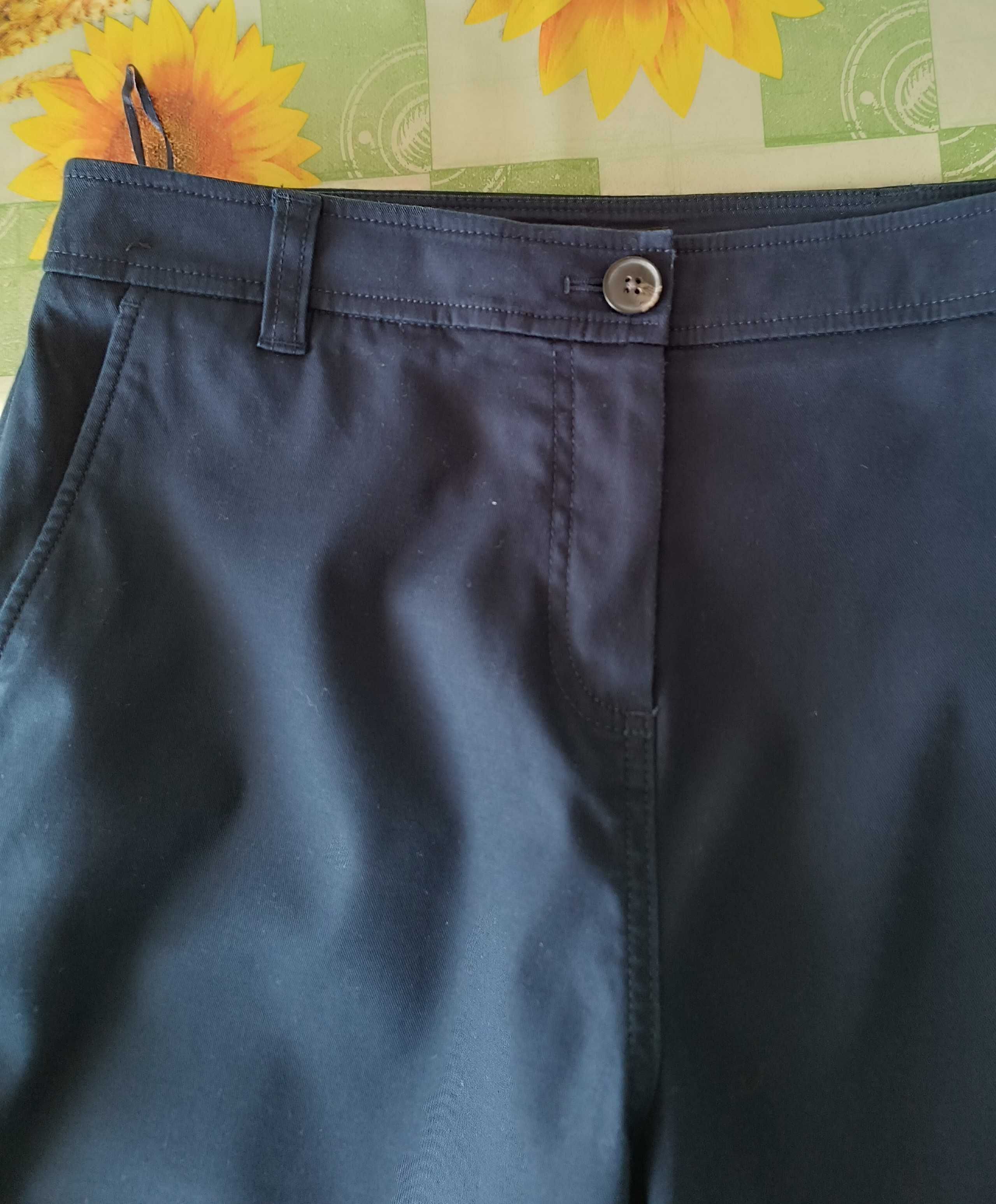 р 14 / 48-50 темно-сині укорочені джинси бриджі капрі стрейчеві Next