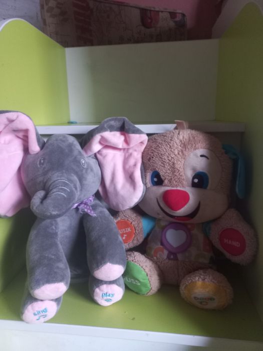 Інтерактивні іграшки музичні слоненя та музичне щеня