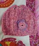 Gorro Rosa de Crochê de criança