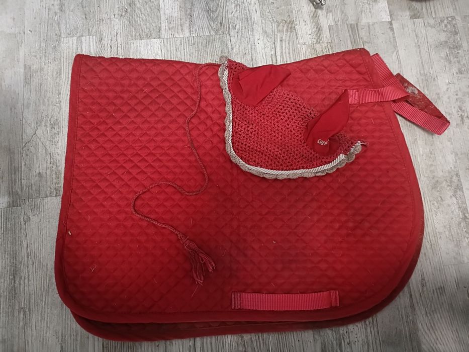 Zestaw nauszniki i czaprak pony