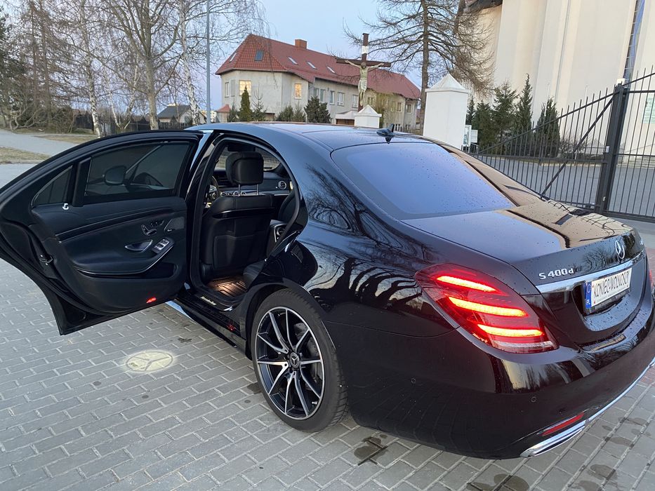 Auto do ślubu Mercedes S klasa long AMG pakiet