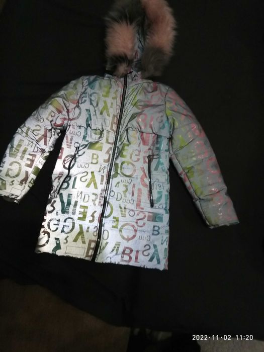 Светотражающая зимняя куртка для девочки