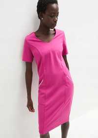 B.P.C Sukienka ołówkowa różowa z dżetami ^40