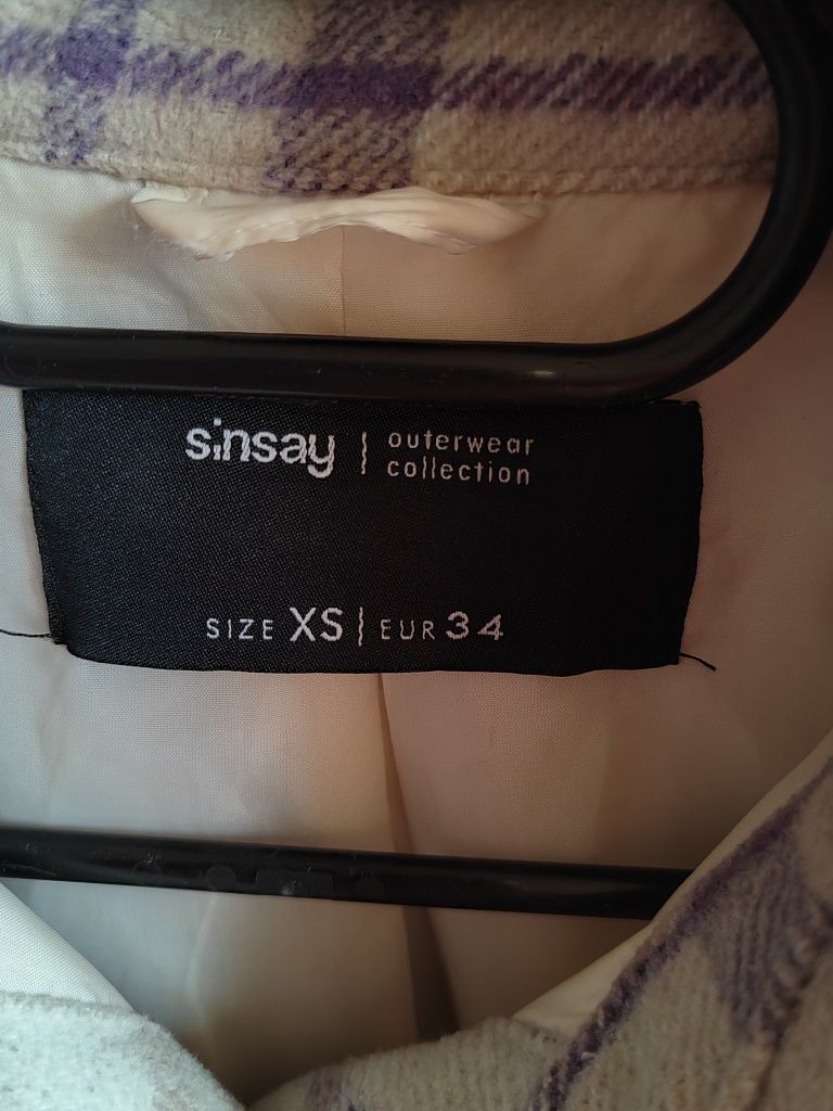 Koszula kurtka w kratę XS sinsay uniwersalne