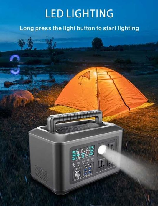 Портативная зарядная станция 1024Wh LiFePO4 1000W 320000mAh