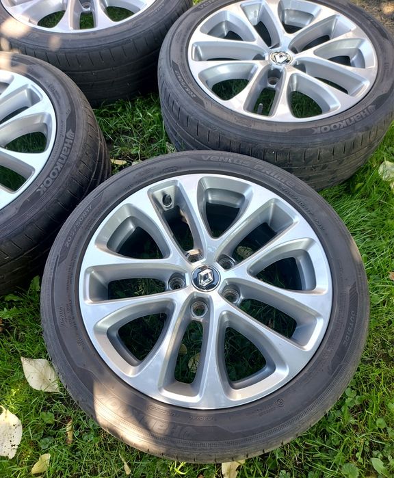 Felgi Renault Megane 4 IV oryginalne, czujnik opony Hankook 205/50 R17