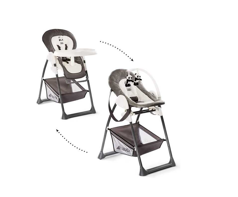 крісло Дитячий стілець Hauck 665312, білий/сірий, 84x58x105 см