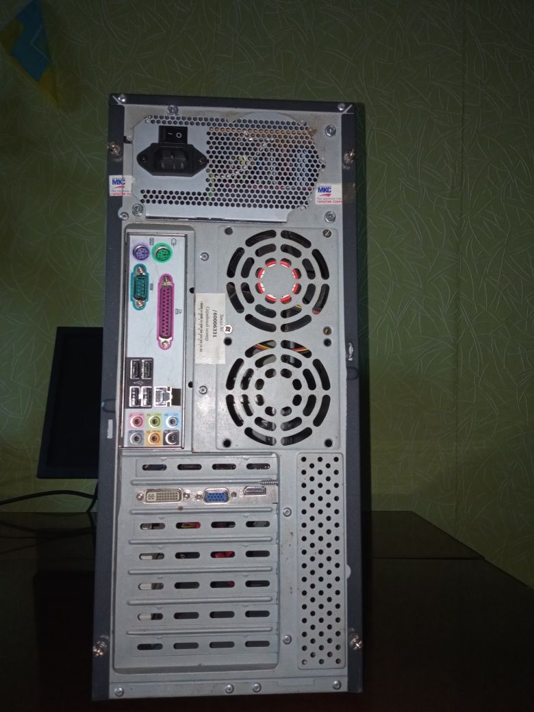 ПК на 775s,Core 2 Duo E7500,GPU 1Gb,6 RAM,320Gb HDD