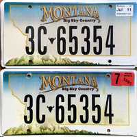 Штат Монтана Montana. Авто номер США USA